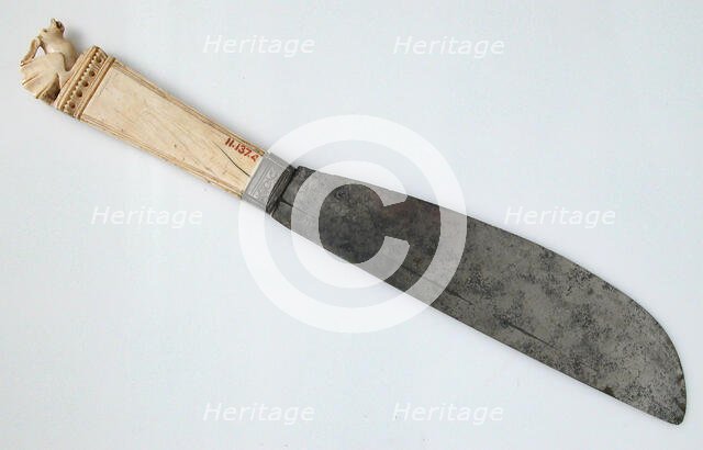 Steel Knife with Ivory Handle, Italian, 14th century. Creator: Unknown.