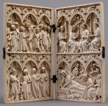 Diptych, French, 14th century. Creator: Unknown.