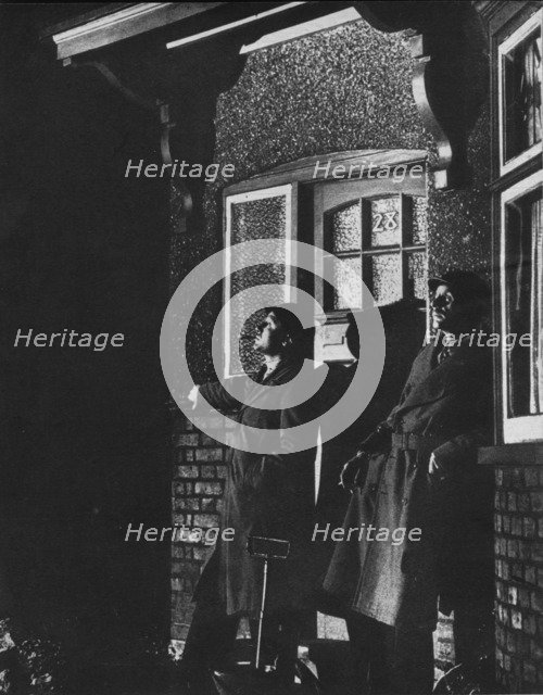 Civil Defence volunteers, 1942. Artist: Unknown.