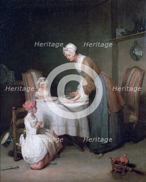 'Saying Grace', 1744. Artist: Jean-Simeon Chardin