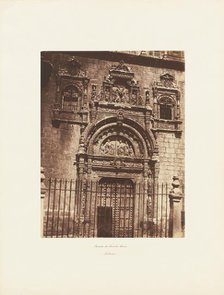 Puerta de Santa Cruz, Toledo, c. 1860. Creator: Charles Clifford.