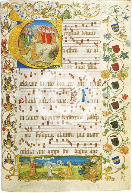 Leaf from Antiphonary for Elisabeth von Gemmingen, c. 1504. Artist: Anonymous  