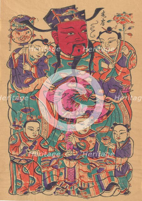 Military door god, early 20th century. Creator: Unknown.