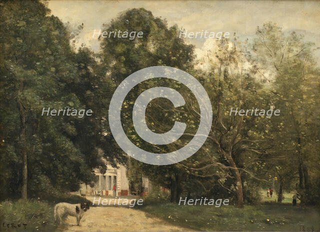 The Entrance to M. Dubuisson's Villa at Brunoy, 1868. Creator: Jean-Baptiste-Camille Corot.