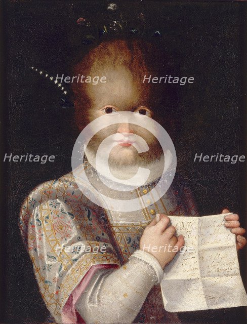 Portrait of Tognina Gonsalvus, ca 1595.