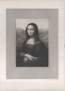 Mona Lisa (La Joconde), 1820-60. Creator: Augustine Fauchery.