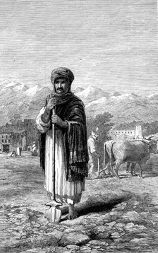 Sketches in Afghanistan: an Afghan agriculturist, 1880. Creator: Unknown.