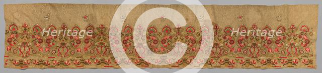 Complete Skirt Border, 1700s. Creator: Unknown.