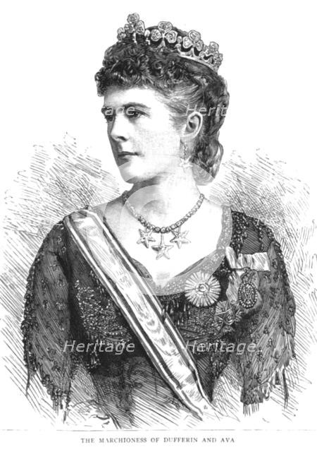 'The Marchioness of Dufferin and Ava', 1888. Creator: Unknown.