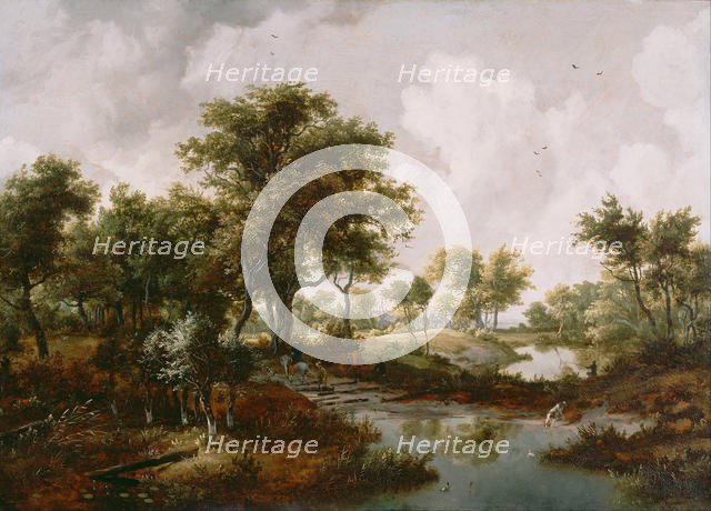 A Wooded Landscape, 1667. Artist: Hobbema, Meindert (1638-1709)