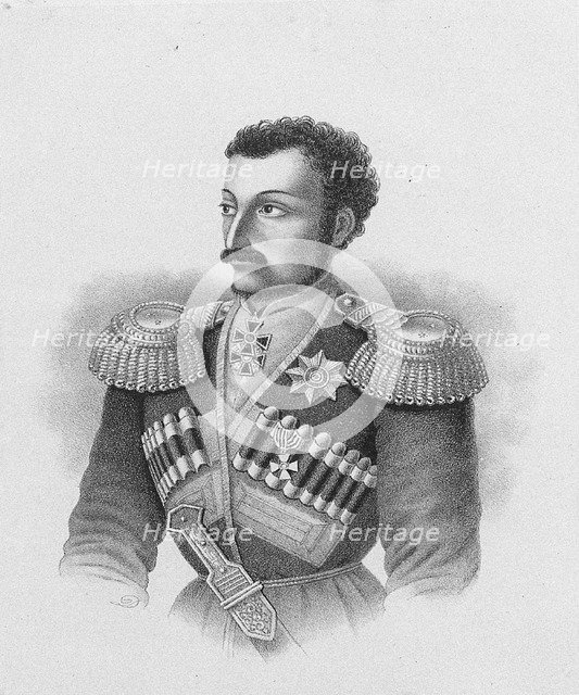 Portrait of of the major general Nikolay Sleptsov (1815–1851), 1877. Artist: Anonymous  