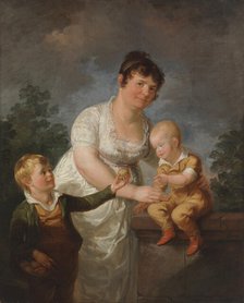 The Artist’s Stepmother Mariana Juliana Lauréus and Her Two Sons, 1806. Creator: Alexander Lauréus.