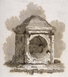 The London Stone, Cannon Street, City of London, 1806. Artist: William Bernard Cooke