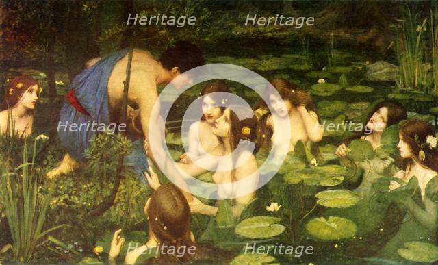 'Hylas and the Water Nymphs', 1896, (c1915). Creator: John William Waterhouse.