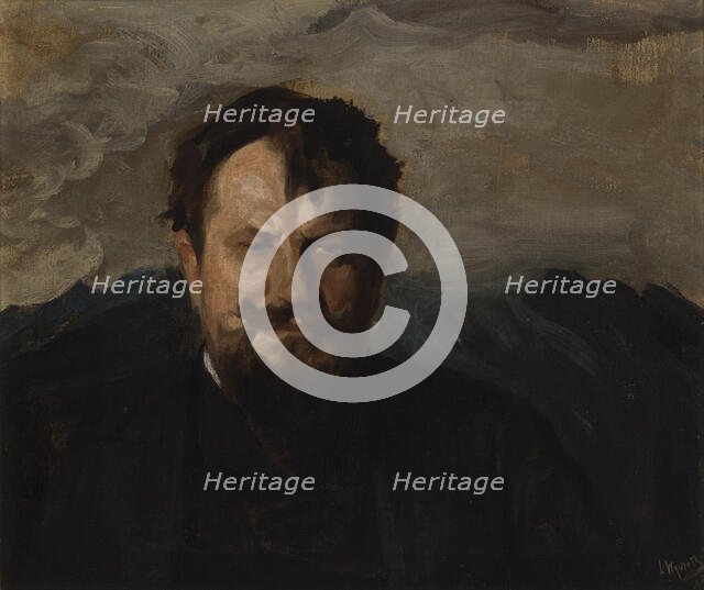 Portrait of Jan Kasprowicz, 1898, [1906]. Creator: Leon Wyczolkowski.