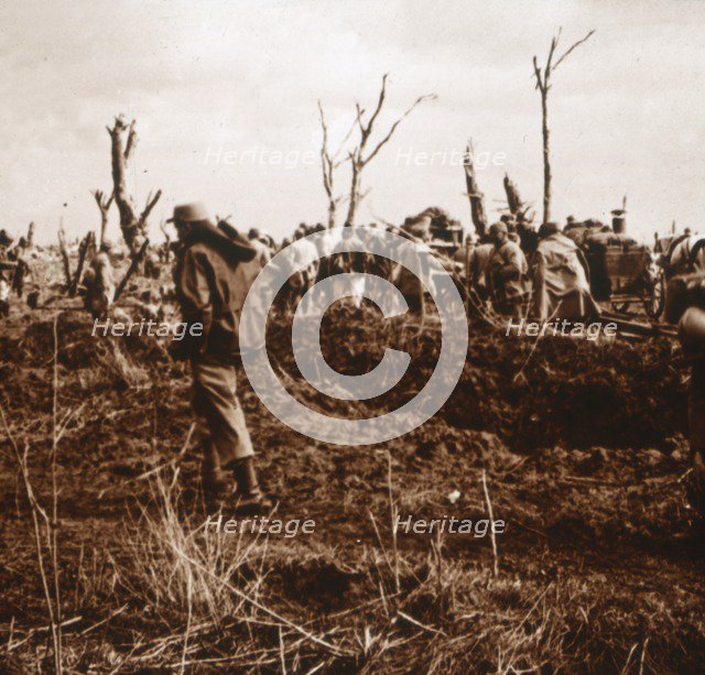 Quennevières, northern France, c1914-c1918. Artist: Unknown.