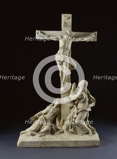 Crucifixion, with the Virgin Mary and Saint John the Evangelist, 1785. Artist: Claude Michel.