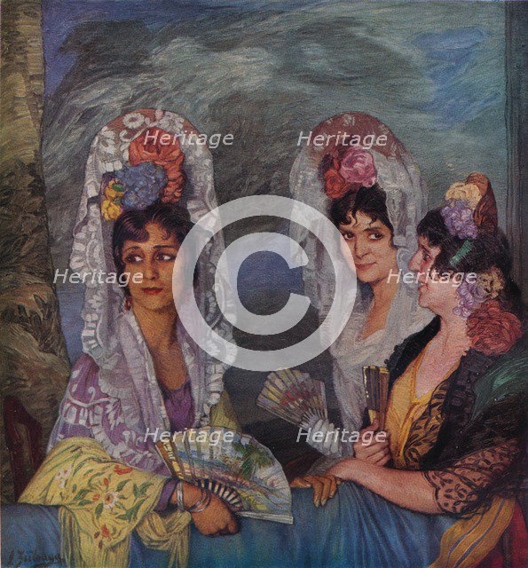 'Le Balcon', c1931. Artist: Ignacio Zuloaga.