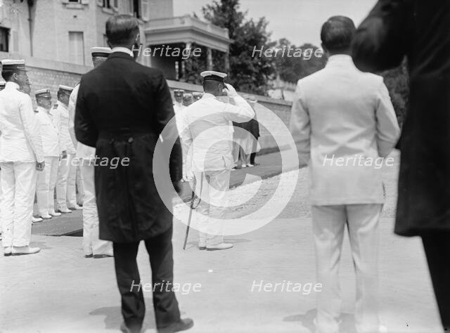 Admiral Togo at the U.S. Naval Academy, Annapolis, Maryland, 1911.  Creator: Harris & Ewing.