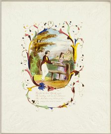 Dear Girl, Thy Hand (valentine), c. 1840. Creator: George Kershaw.