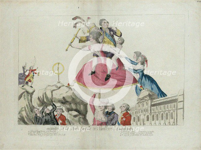 Stretch of the Holy Family from the Tuileries to Montmédy. Artist: Anonymous 