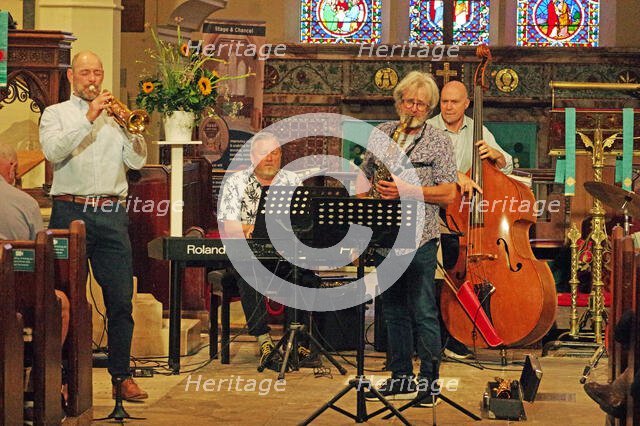 Tim Whitehead Quintet, Chris Coull Promotion, St Andrew’s Church, Hove, East Sussex, 1 August 2025. Creator: Brian O'Connor.