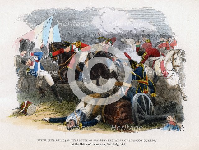 5th Regiment of Dragoon Guards, The Battle of Salamanca, 22nd July 1812. Artist: Unknown