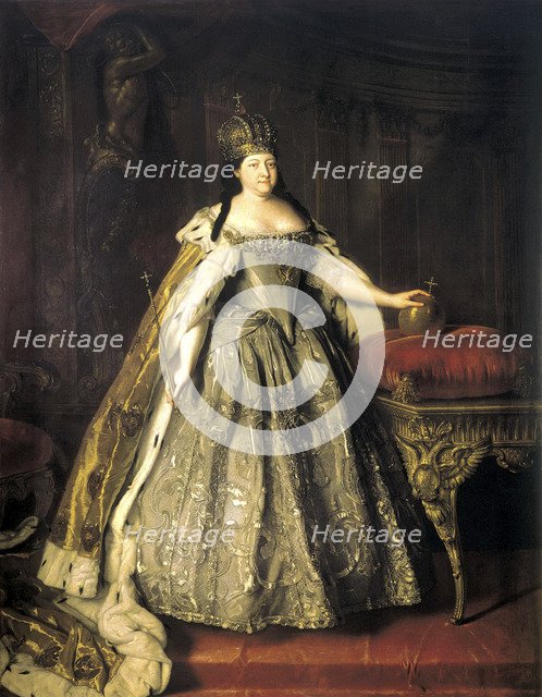 'Portrait of Empress Anna Ioannovna', (1693-1740), 1730.  Artist: Louis Caravaque