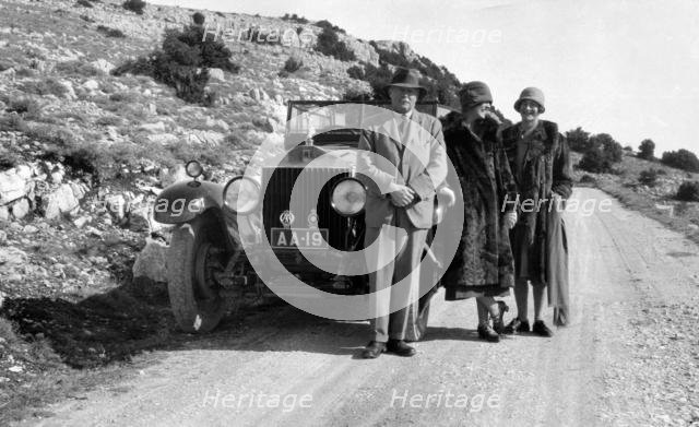 John Scott Montagu with Rolls - Royce Phantom 1. Creator: Unknown.