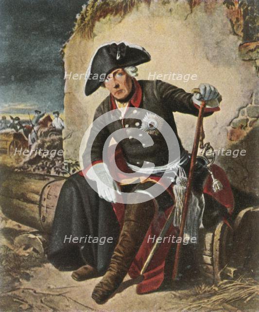 Frederick the Great after the Battle of Kolín, 18 June 1757, (1936).  Creator: Unknown.