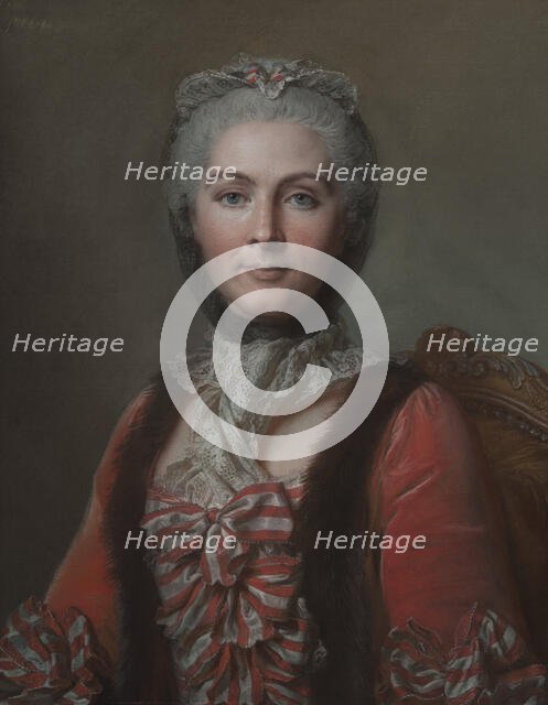 Unknown woman, called Marie Baudard de Sainte-James (1742-1782), married to Jean-Maurice..., 1761. Creator: Jean Valade.