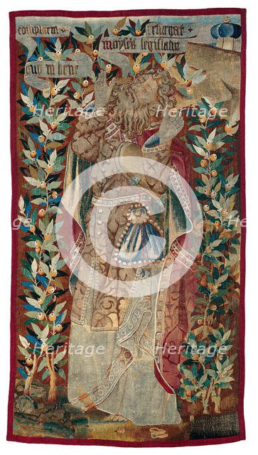 Moses (fragment) from The Transfiguration of Christ, Flanders, 1460/70. Creator: Unknown.