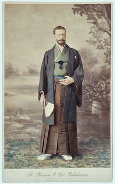 Prince Henry of Bourbon-Parma, Count of Bardi (1851-1905) in Japanese clothing.