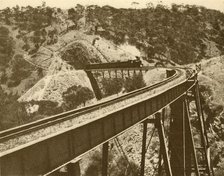 'Train Passing Over Viaduct, Mount Lofty Range, South Australia', 1930. Creator: Unknown.