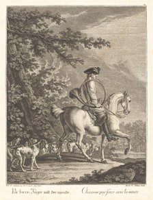 Huntsman with a Pack of Hounds. Creator: Johann Elias Ridinger.