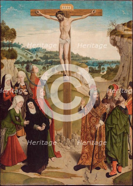 Crucifixion, c1485. Creator: Master of the Tiburtine Sibyl.