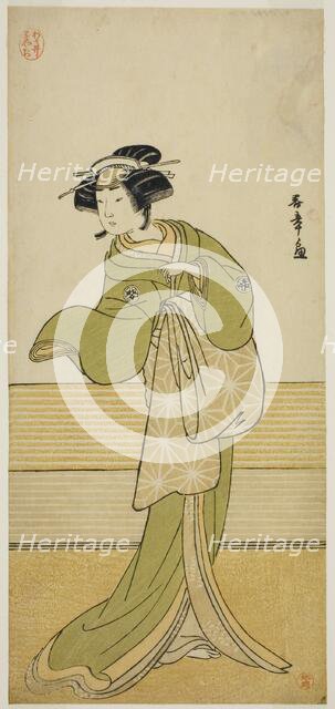 The Actor Yamashita Mangiku I in an Unidentified Role, Japan, early 1780s. Creator: Shunsho.