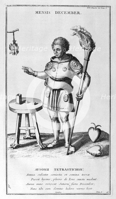 'A representation of December', 1757. Artist: Bernard de Montfaucon