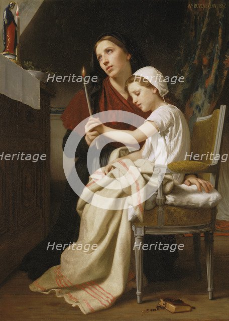 The Thank Offering. Artist: Bouguereau, William-Adolphe (1825-1905)