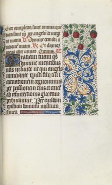 Book of Hours (Use of Rouen): fol. 79r, c. 1470. Creator: Master of the Geneva Latini (French, active Rouen, 1460-80).