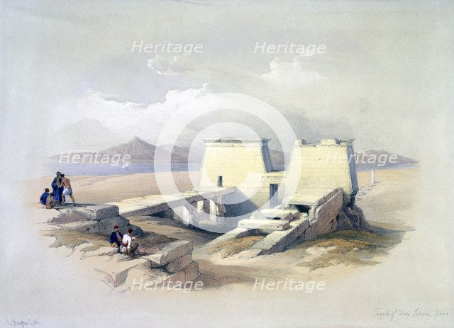 'Temple of Wady Saboua, Nubia', 19th century. Artist: David Roberts