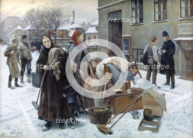 Evicted Tenants, 1888-1895. Creator: Henningsen, Erik (1855-1930).