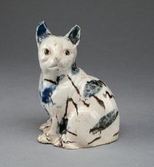 Cat, Staffordshire, c. 1760. Creator: Staffordshire Potteries.
