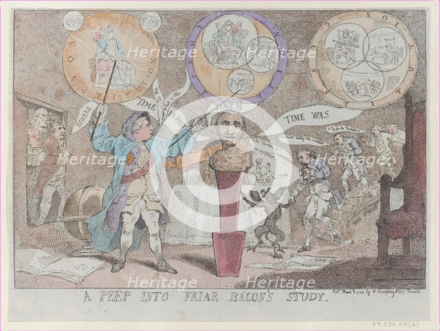 A Peep into Friar Bacon's Study, March 3, 1784., March 3, 1784. Creator: Thomas Rowlandson.