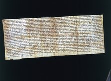 Letter of Cesario, abbot of Santa Cecília de Montserrat, notifying the Pope of Rome, John XIII, t…