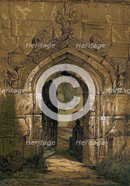 Stratford Church, Warwickshire, England, 1845. Artist: Unknown