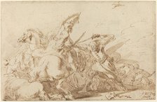 A Battle between Oriental Cavalry and Soldiers, 1636. Creator: Johann Wilhelm Baur.