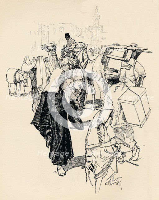 'Scene in Bethlehem', 1899. Artist: Corwin Knapp Linson.