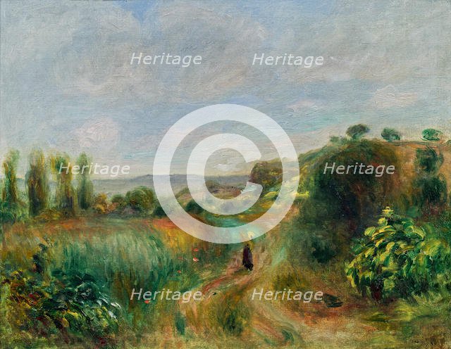 Paysage à Cagnes, c. 1898. Creator: Renoir, Pierre Auguste (1841-1919).