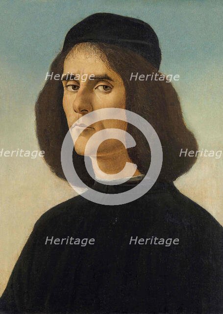 Portrait of Michael Tarchaniota Marullus, c. 1500. Creator: Botticelli, Sandro (1445-1510).